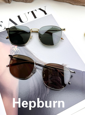 美式复古 慵懒中性 大脸墨镜女 防紫外线防晒 可配近视太阳眼镜