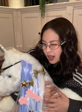 jennie同款联名钻石新款眼镜女高品墨镜防紫外线 可配近视太阳镜