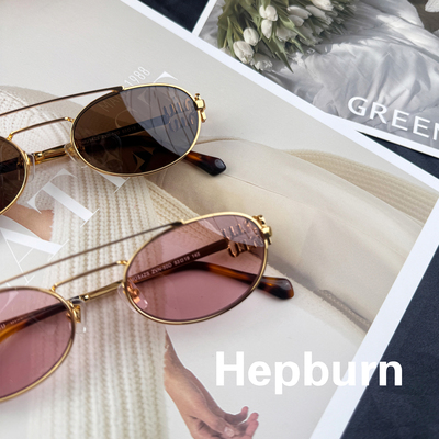 mu54 复古金属墨镜女 双横梁小众款式 防紫外线UV400 可配配近视