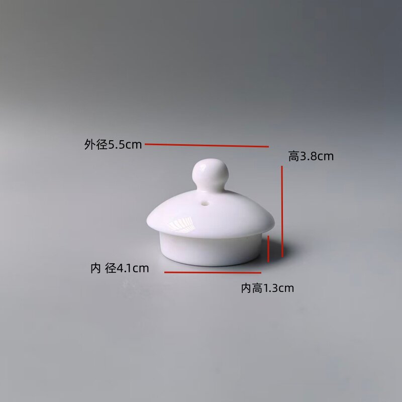日式陶瓷白色超轻茶壶盖