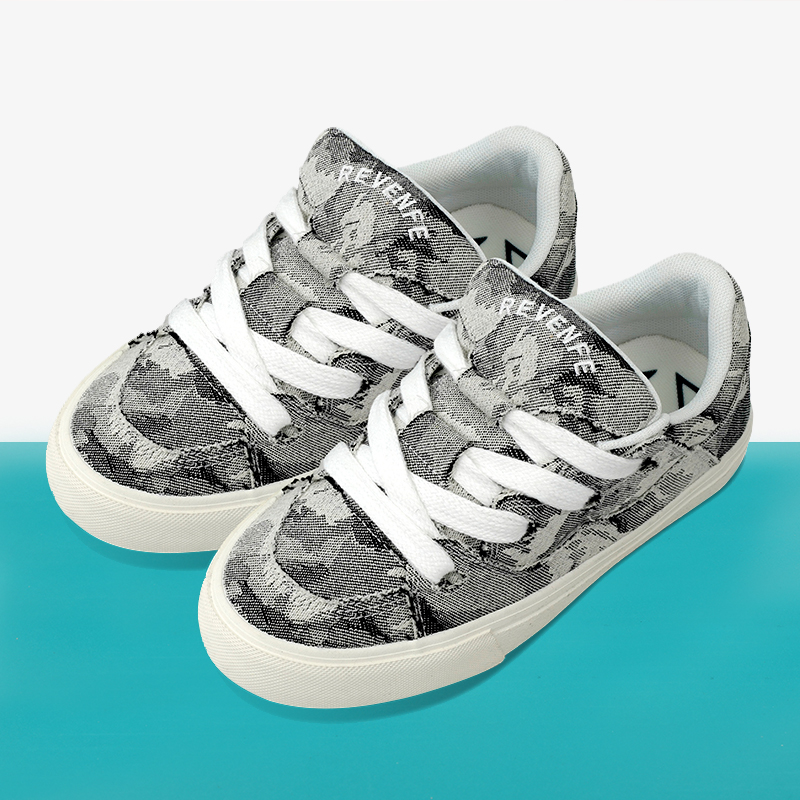 水墨风帆布鞋复仇风暴低帮