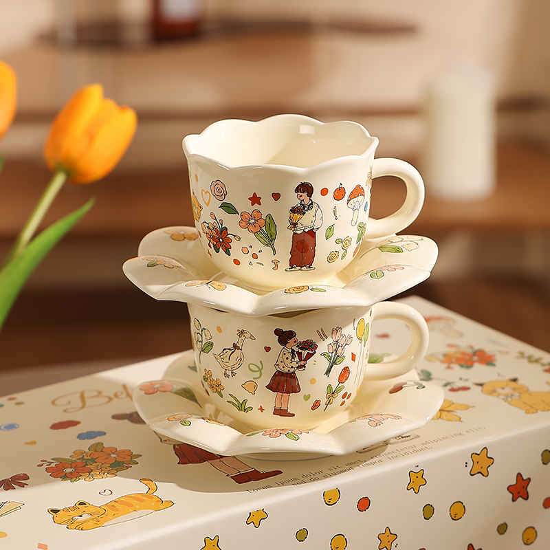 卡通漫画情侣杯子一对实用礼物