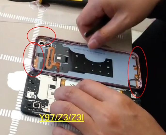 厂家适用于vivo y97后盖信号天线贴纸z3 z3i后壳wifi手机电池盖天