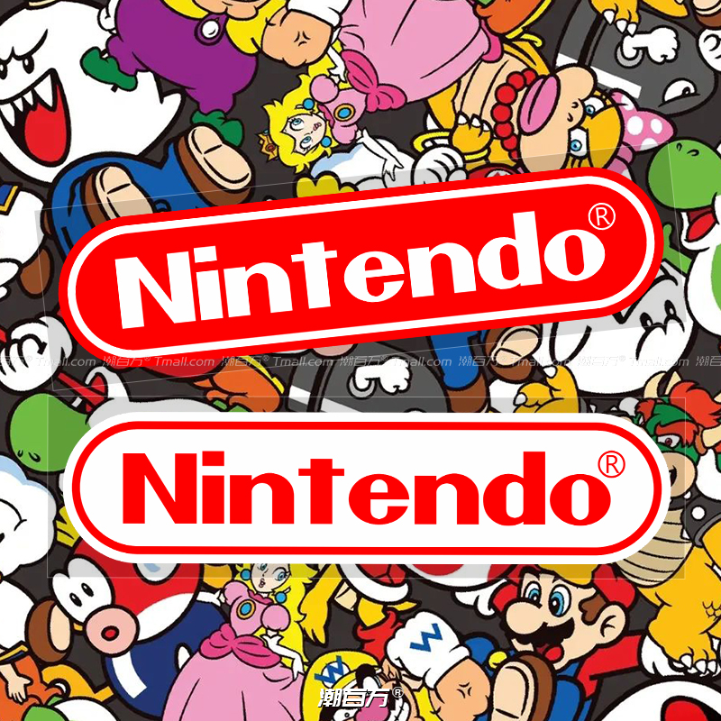 Nintendo任天堂游戏标志反光车贴