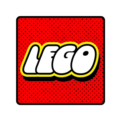 复古Lego乐高反光车贴