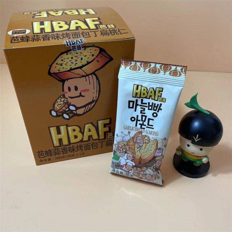 韩国芭峰坚果蜂蜜奶油扁桃仁腰果袋装韩国休闲 Y零食杏仁