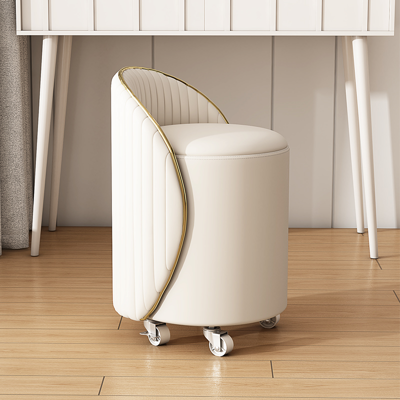 化妆椅现代简约化妆台网红凳子女生卧G室美甲奶油风可移动储物椅