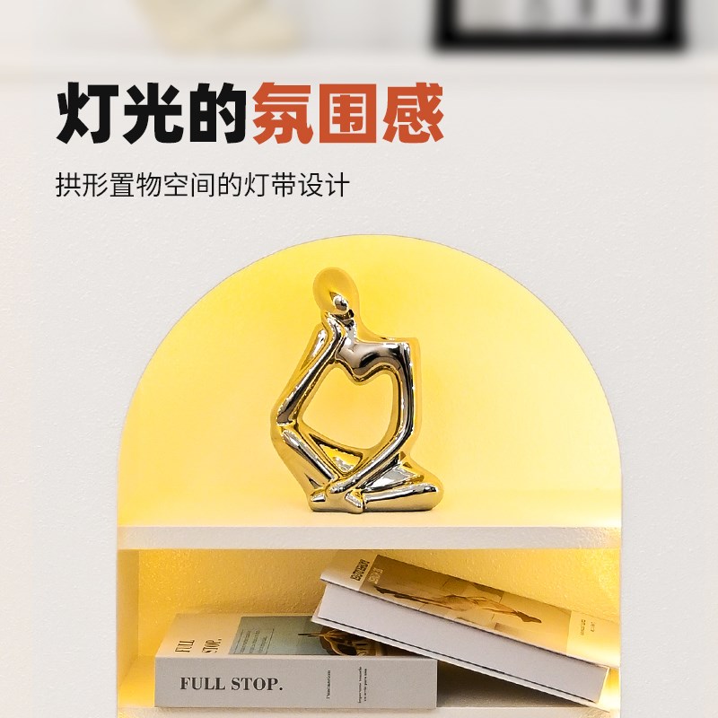 欧式仿真壁炉客厅直播间展示柜黑色E装饰柜现代简约家用玄关置物