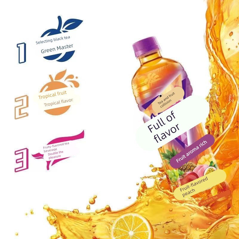 康师傅新品500ml/瓶t劲凉冰绿茶热带风味芒果小酪红西柚多口味组