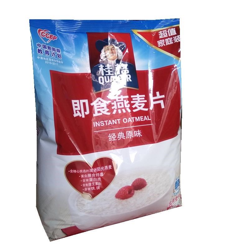 桂格燕麦片粗粮谷物营养早餐代餐燕麦E1478g袋装免煮原味即食麦片