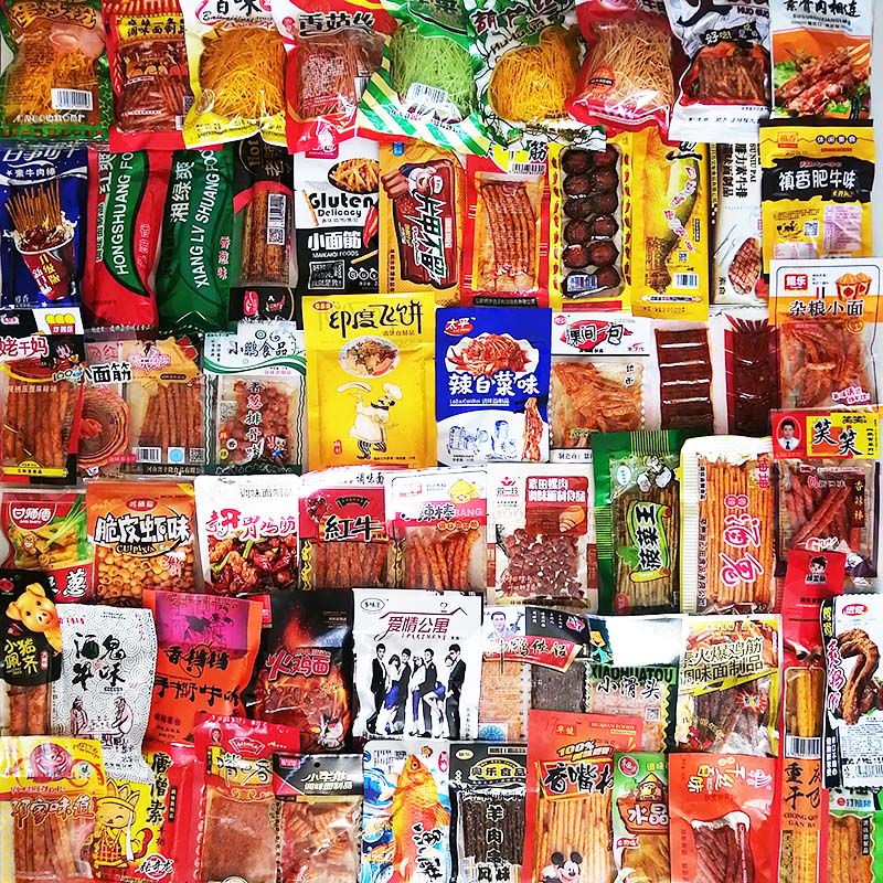 麻辣整箱辣条大礼包五毛钱的8w090后儿时怀旧小时候童年小零食校