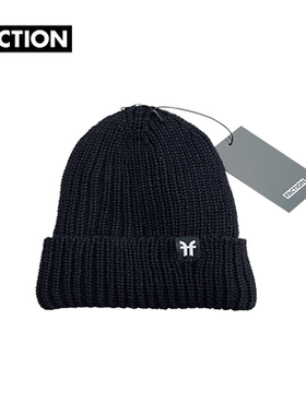 Faction LINED CLASSIC毛线帽板岩黑针织帽防晒保暖透气帽子