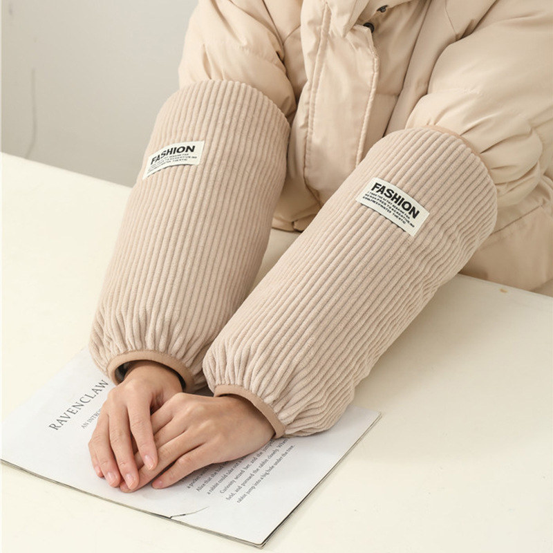 女式上班耐脏袖套秋冬季加长加厚成人学生套袖工作护袖羽绒服袖头