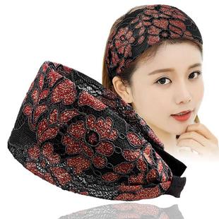 头箍女2025新款遮白发老人宽边发箍女士发带压发卡盖白头发的头饰