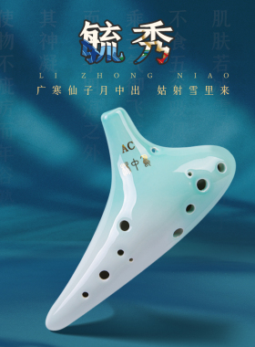林中鸟陶笛12孔中音C调AC儿童初学者十二孔小学生专业演奏乐器
