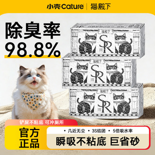 小壳猫砂猫殿下银砖奶香除异味小苏打猫砂除臭混合豆腐结团可冲厕