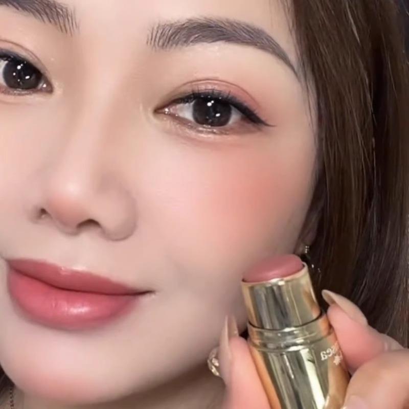 屈臣氏圣希双头腮红棒晒红女腮红膏懒人口红胭脂腮红泥单色自然