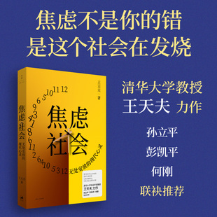 焦虑社会:无处安放的现代心灵 清华大学社会科学学院院长王天夫力作 认识当下抵御焦虑一场社会认知的升级 世纪文景