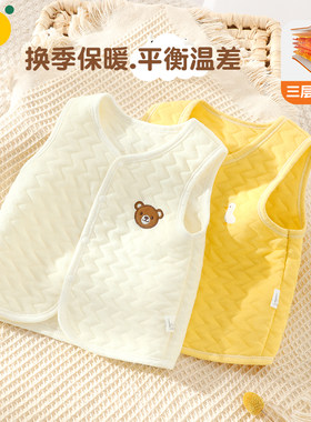 春秋冬季外穿夹棉宝宝马甲