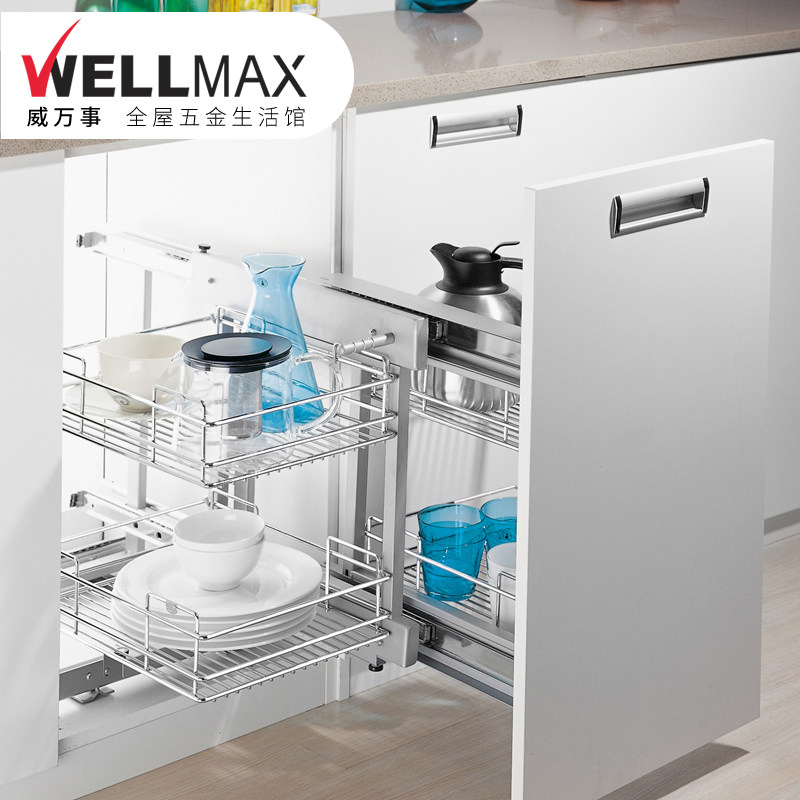 直播威万事橱柜拉篮全拉出厨房小怪物转角拉篮线型拐角拉篮|msdalam kategori keluarga memasang ibu, dapur, Baskets - dari Buy2taobao.com untuk memberikan perkhidmatan ejen Taobao profesional membeli