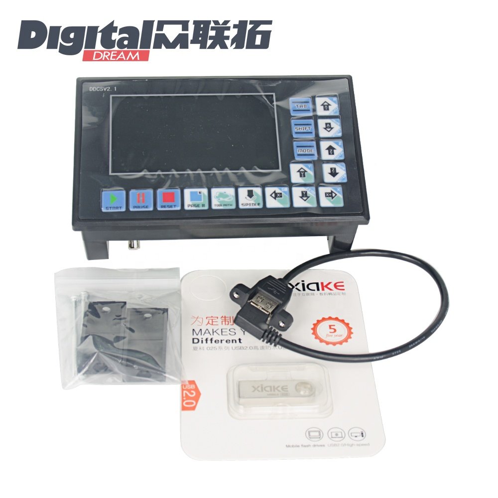 雕刻机控制器DDCS V2.1超越Mach3脱机运动控制器数控机床控制