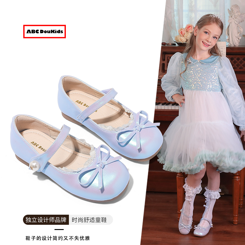 女童小皮鞋2025春季新款中大童