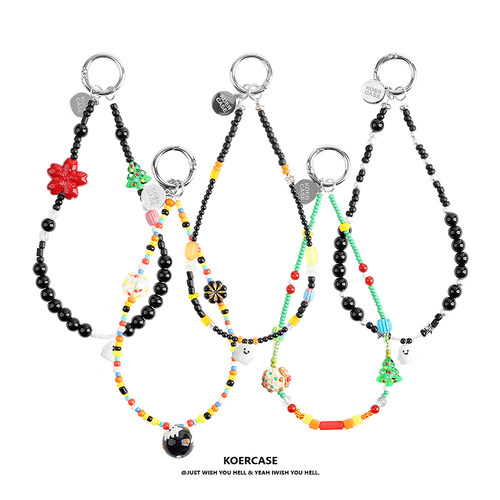KOERCASE串珠小幽灵手机壳挂绳