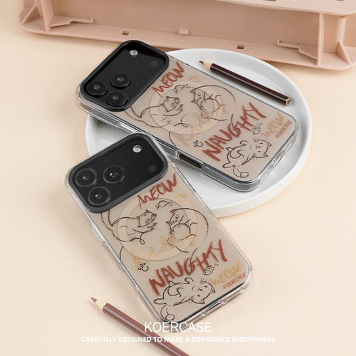 KOERCASE慵懒小猫咪iPhone手机壳