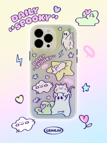 了艾来iphone15小幽灵手机壳搞怪