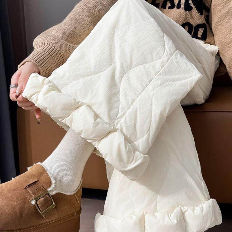 防风防水白鸭绒抗寒保暖束脚九分裤女冬季羽绒阔腿休闲裤加绒裤子,女装/女士精品,休闲裤,淘宝优惠券,粉丝福利购,淘宝优惠卷