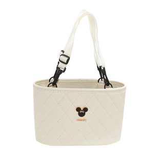 卡通小熊车载收纳袋座椅背多功能收纳箱汽车皮革纸巾盒水杯架置物