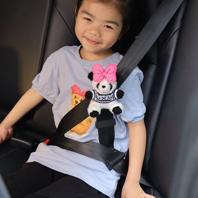 可爱毛绒衣服熊猫装饰固定器