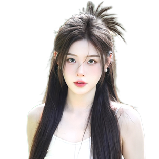 鸡毛丸子头新中式鸡毛毽子头喷泉高马尾辣妹鸡窝头发抓夹假发发包