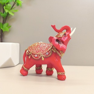 handsome复古金纹大象树脂工艺品礼品家居装饰桌面客厅玄关办公室