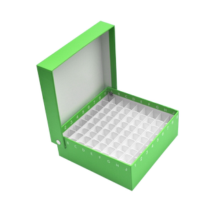 纸质冻存盒1.8/2ml冻存管纸盒25 81 100格纸盒5ml冷冻管纸盒