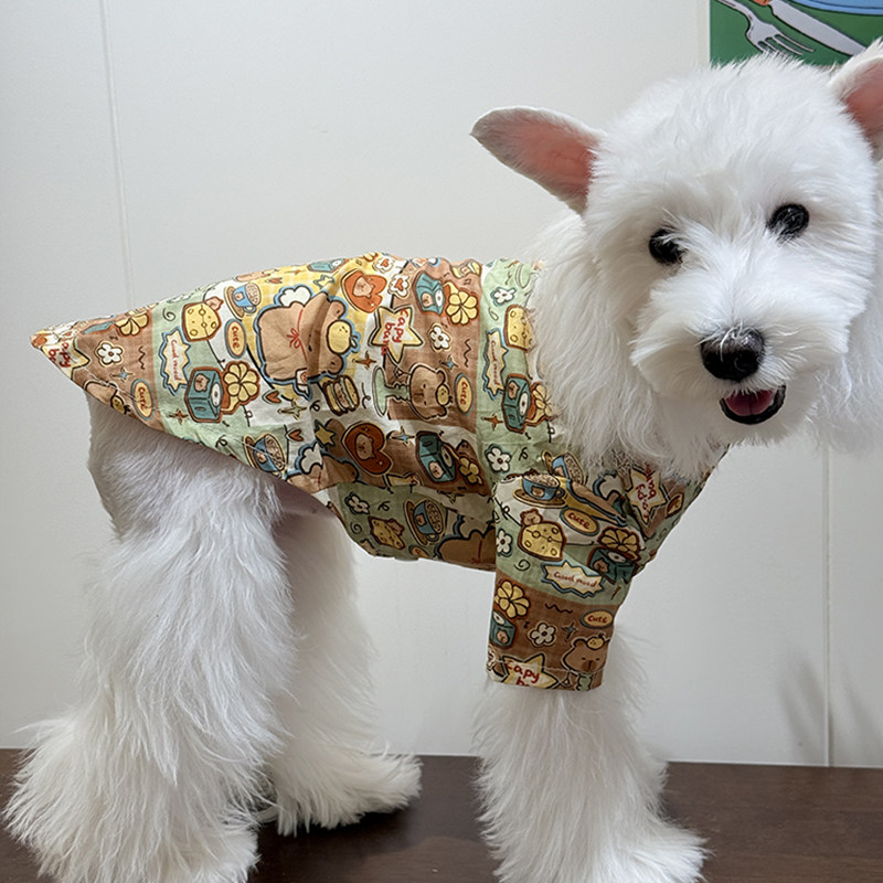 狗狗衣服2026春夏季薄款宠物衬衫水豚鼠卡皮巴拉防掉毛外出防晒衣
