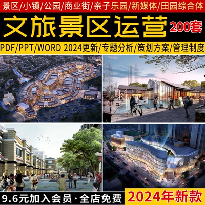 2024旅游景区运营管理策划古镇商业街业态模式品牌营销规划方案
