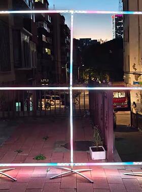 适用无人机PC透明方管赛道65x65发光障碍门日字门穿越机FPV训练赛