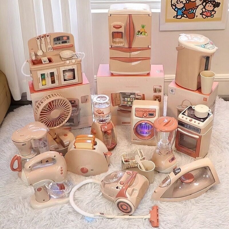 儿童过家家迷你小厨房小家电厨房玩具做饭套装宝宝益智玩具男女孩