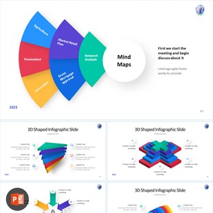 【PPT-039】527页全动态国外大神作品多图排版内页可替换PPT模板