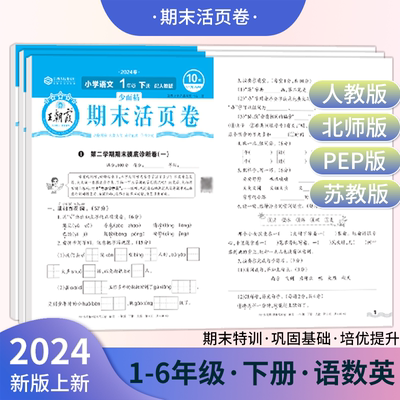 王朝霞系列期末活页卷小学教辅