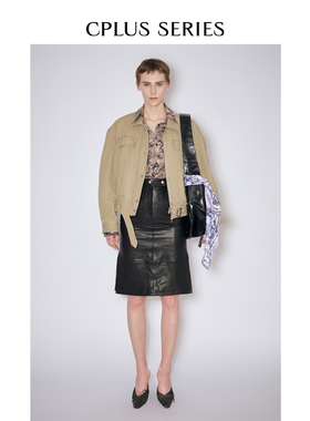 秋冬新品【CPLUS SERIES】分割收腰水洗廓形夹克外套