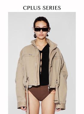 钟楚曦同款【CPLUS SERIES】短款立领结构夹克