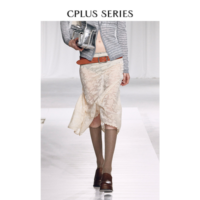 【IU明星同款】CPLUS SERIES 16针提花针织伞状半裙內里Miu系
