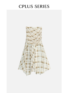 秋冬新品ivy吕颖博主同款【CPLUS SERIES】腰部抽皱连衣裙半裙