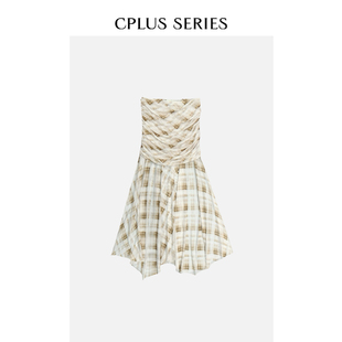 SERIES CPLUS 腰部抽皱连衣裙 ivy吕颖博主同款 早秋新品