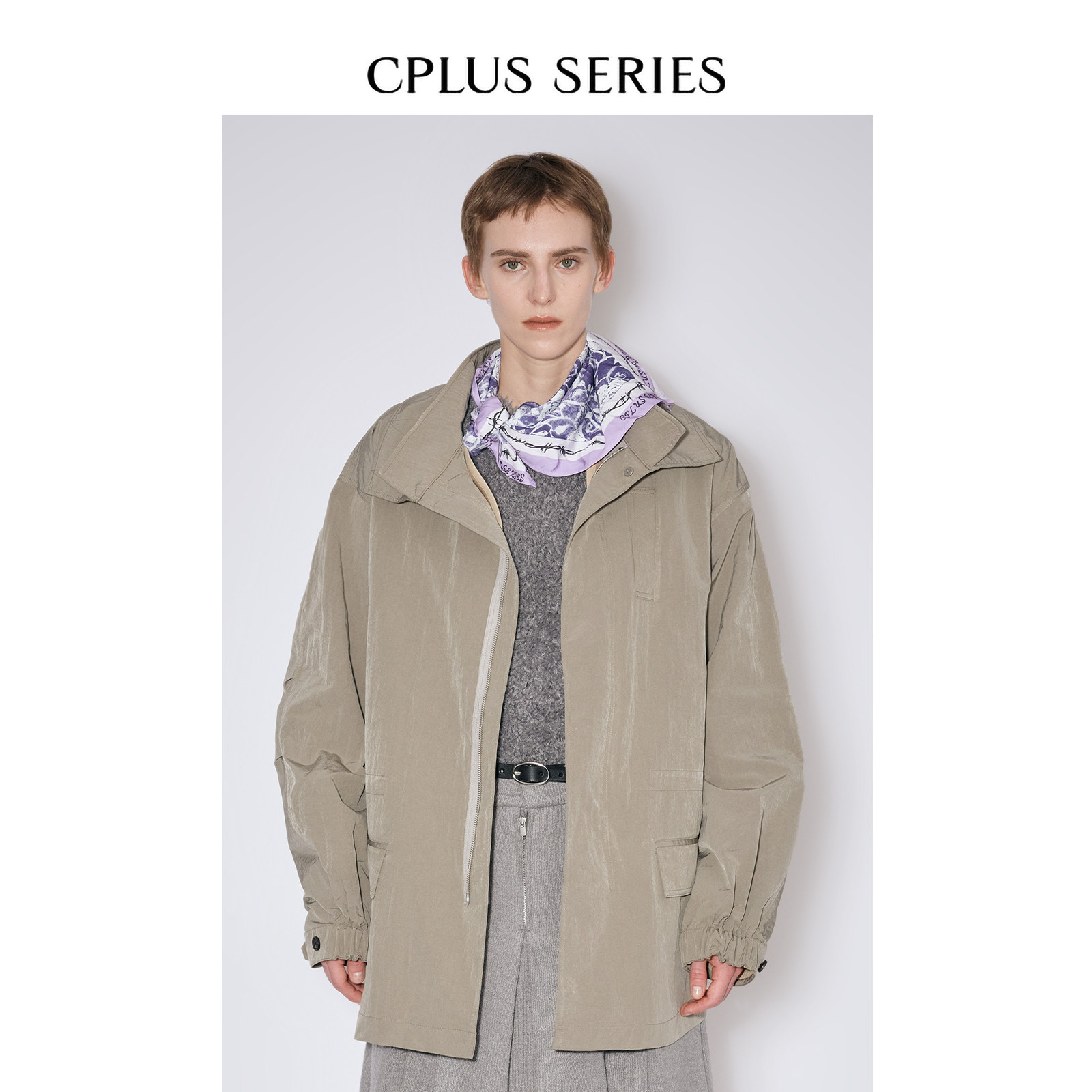 26早春新品【CPLUS SERIES】可拆卸内里廓形外套