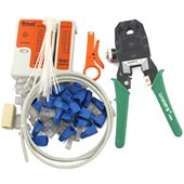 水晶头 测试仪 压线钳组套 三用网络钳工具套装 两用网线钳