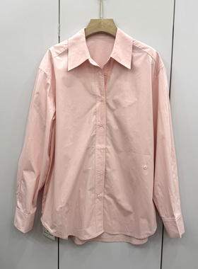 QYY26808欧洲站2026春新款时尚百搭纯色简约宽松显瘦多色棉质衬衫