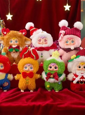 正版现货三小毛Samuel圣诞晚安曲盲盒潮玩毛绒娃娃盲盒